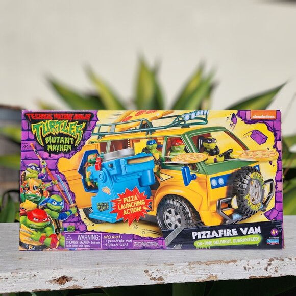 Teenage Mutant Ninja Turtles TMNT Pizza Deliver Van Vehicle Toy Car Mutant Mayhe - Picture 5 of 16